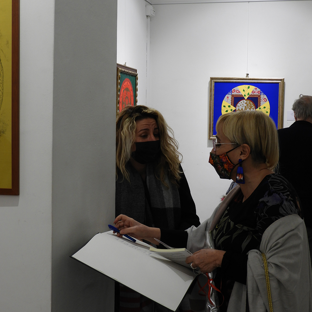Inaugurazione della mostra Il cerchio magico Galleria Medina 2022