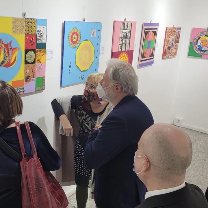 Inaugurazione della mostra Il Cerchio Magico alla Galleria Medina 18 marzo 2022