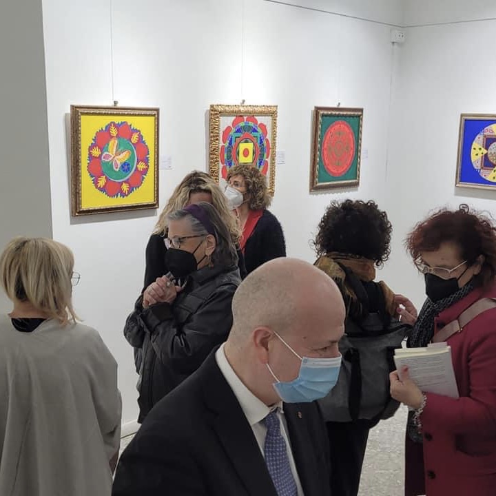 Inaugurazione della mostra Il Cerchio Magico alla Galleria Medina 18 marzo 2022