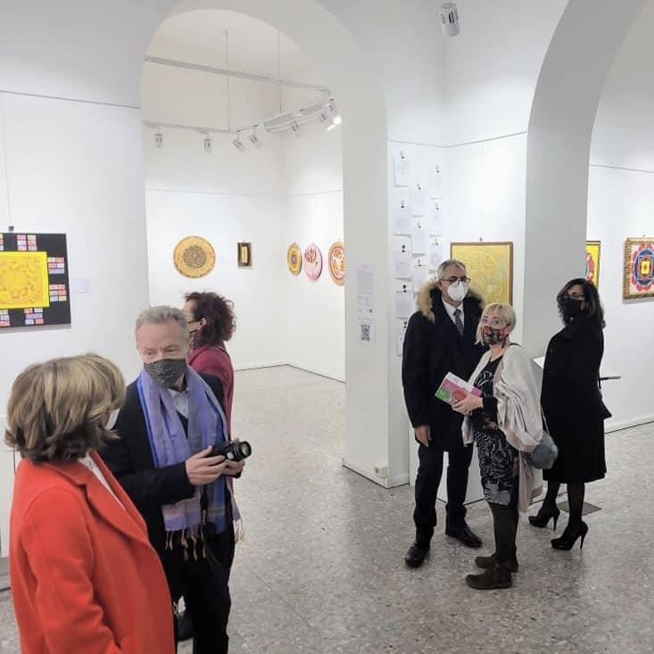 Inaugurazione della mostra Il Cerchio Magico alla Galleria Medina 18 marzo 2022