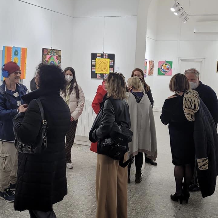 Inaugurazione della mostra Il Cerchio Magico alla Galleria Medina 18 marzo 2022