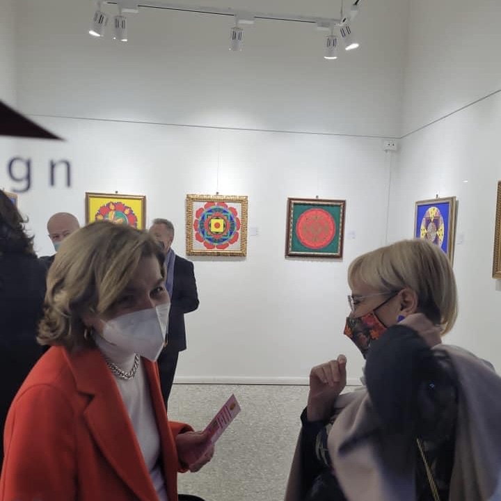 Inaugurazione della mostra Il Cerchio Magico alla Galleria Medina 18 marzo 2022
