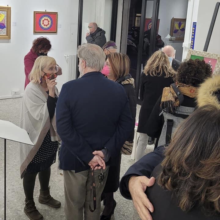 Inaugurazione della mostra Il Cerchio Magico alla Galleria Medina 18 marzo 2022
