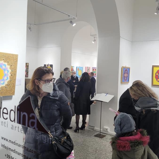 Inaugurazione della mostra Il Cerchio Magico alla Galleria Medina 18 marzo 2022
